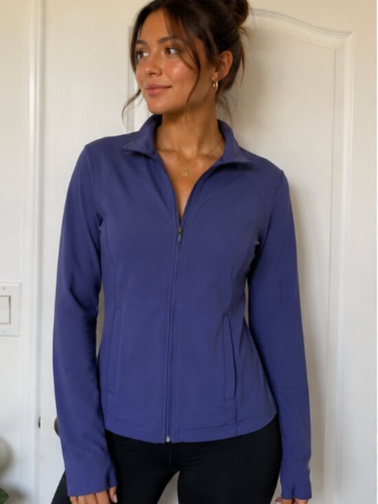 Fwd Sweaters - FWD Purple Full Zip Athletic Jacket Size Medium NWT